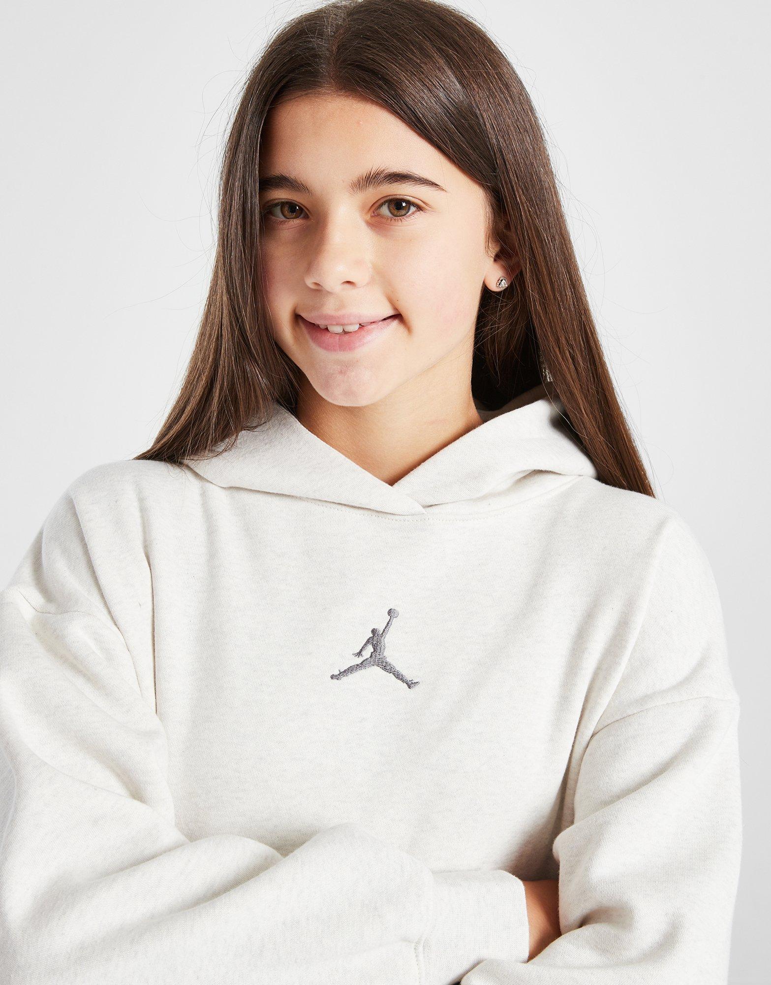 Dječji gornji dio trenirke JORDAN VESTA S KAPULJAČOM ICON PLAY PO HOODIE GIRL G 45C695-W6N bež