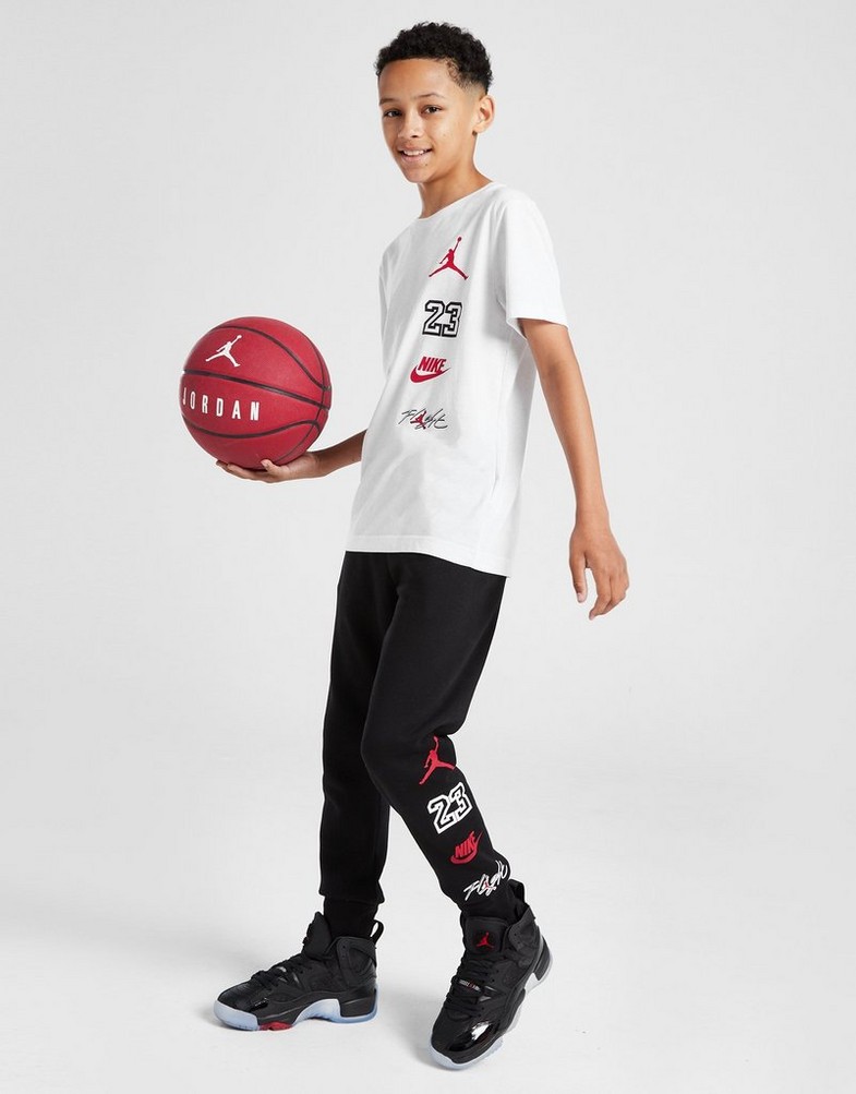 Gyerek póló JORDAN PÓLÓ GRPHC LGO TEE WHT/BLK 95C767-001 Fehér