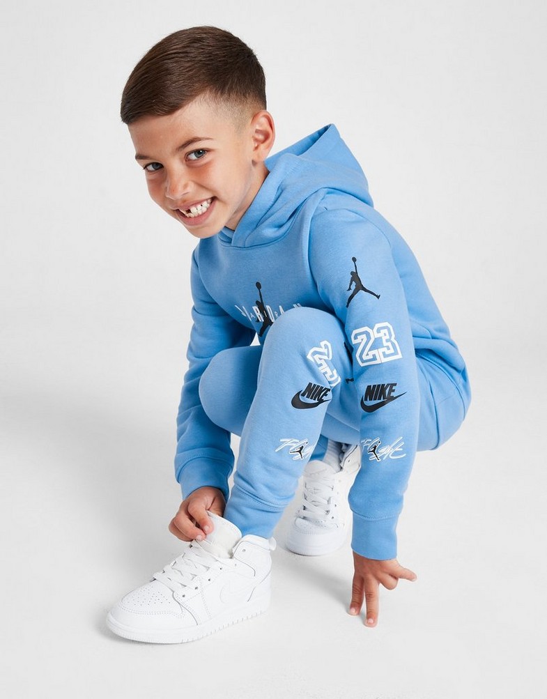 Detská tepláková súprava JORDAN SÚPRAVA BADGE HD ST BLU 85C839-B9F Modrá