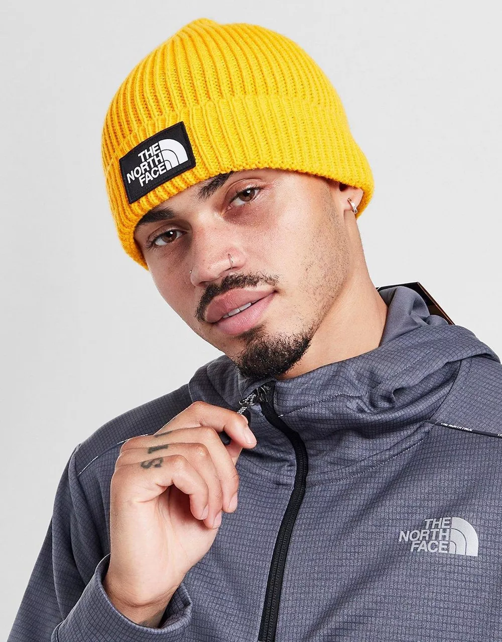 THE NORTH FACE КЕПКА TNF LOGO BOX CUF BNE WINTER CAP, фото 1 з 4