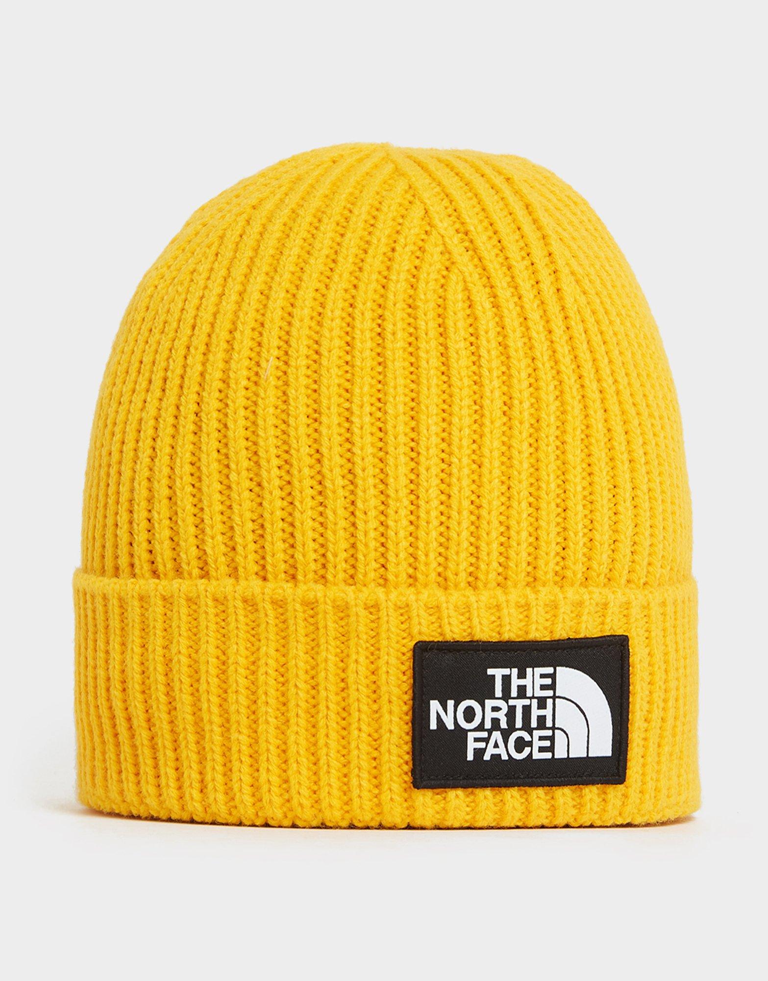 Жіночі зимові шапки THE NORTH FACE КЕПКА TNF LOGO BOX CUF BNE WINTER CAP NF0A3FJX56P1 Золотистий