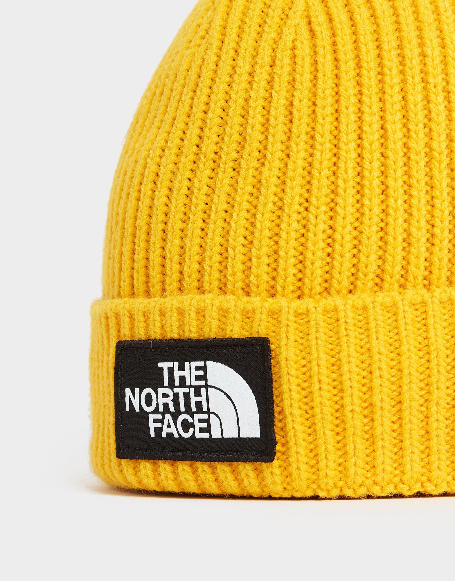 Жіночі зимові шапки THE NORTH FACE КЕПКА TNF LOGO BOX CUF BNE WINTER CAP NF0A3FJX56P1 Золотистий