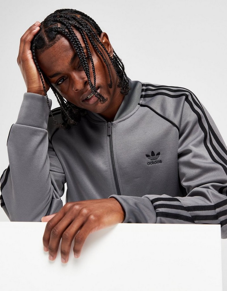 Bluză pentru bărbați ADIDAS BLUZĂ SSTAR TT GRY4/BLK IT7141 Gri