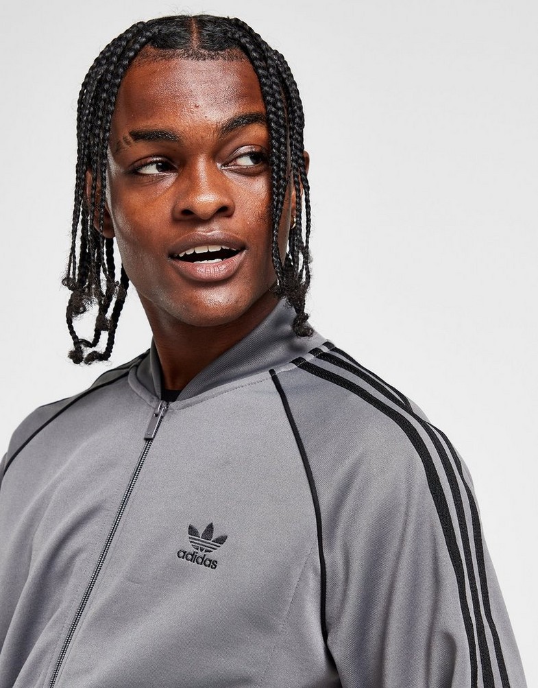 Bluză pentru bărbați ADIDAS BLUZĂ SSTAR TT GRY4/BLK IT7141 Gri