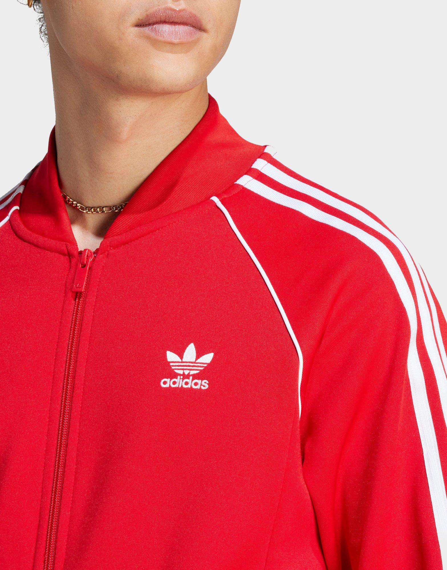 Bluza męska ADIDAS BLUZA ROZPINANA SSTAR TT RED IL2494 Czerwony