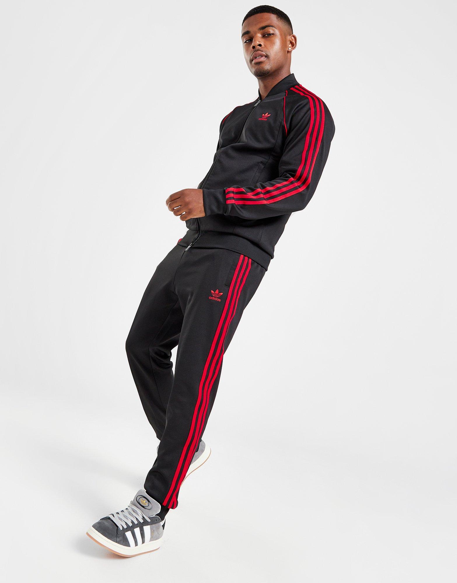 ADIDAS SPODNIE SSTAR TP BLK/RED IT7139 Czarny