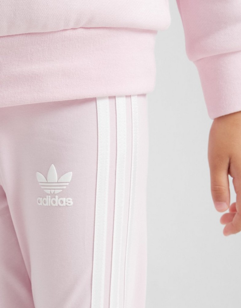 Komplet dresowy dziecięcy ADIDAS KOMPLET COLLGT ST PNK/WHT