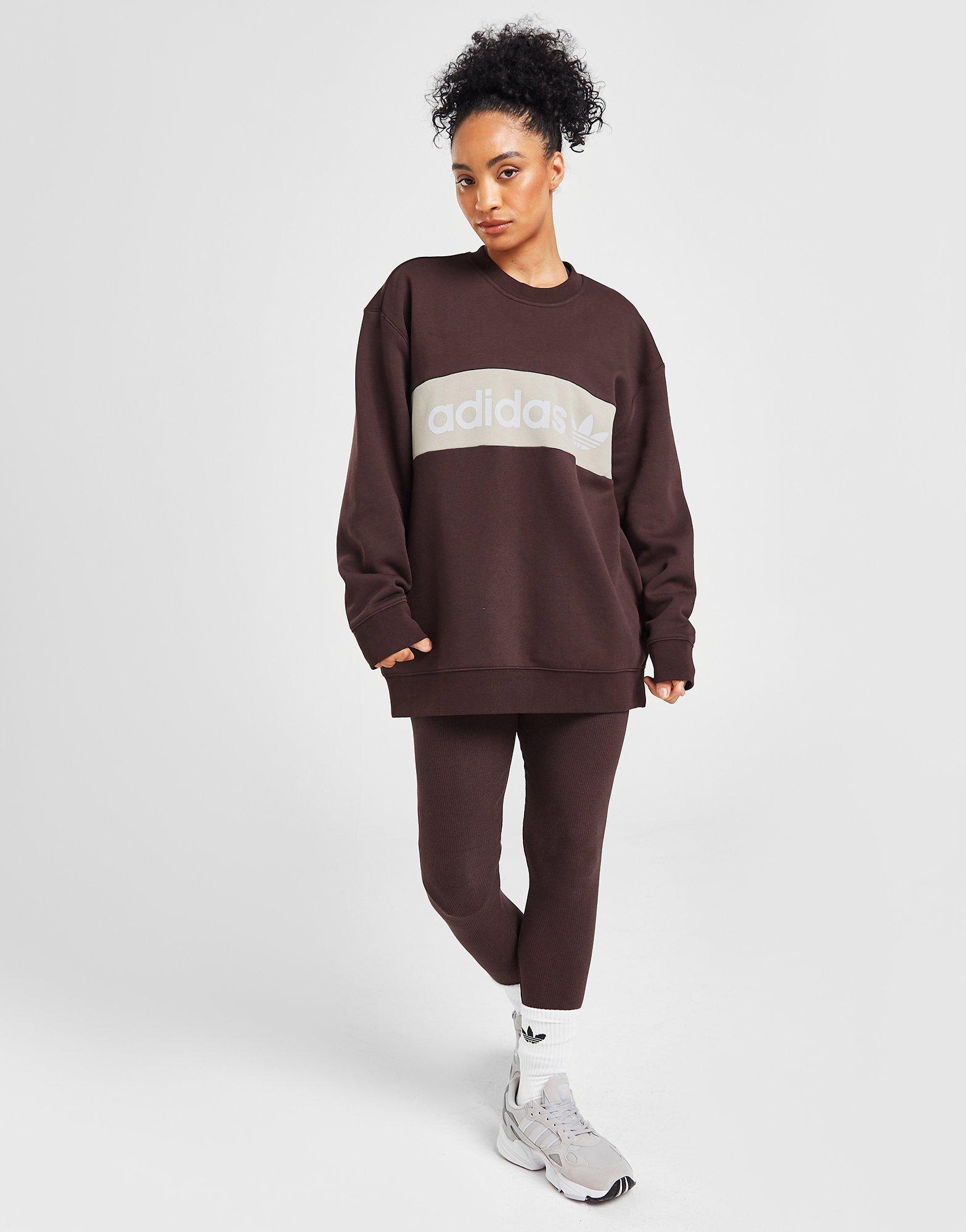 Dámská mikina ADIDAS MIKINA CREW IN7732 Hnědá