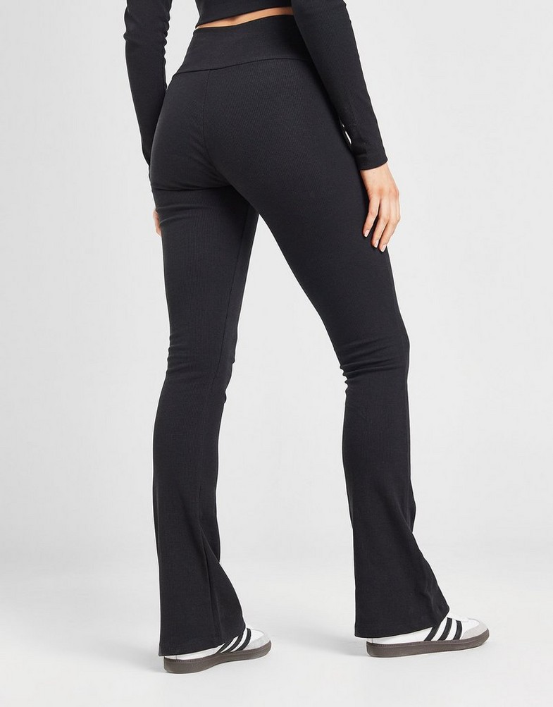 ADIDAS SPODNIE RIB FLARED PANT II8056 Czarny