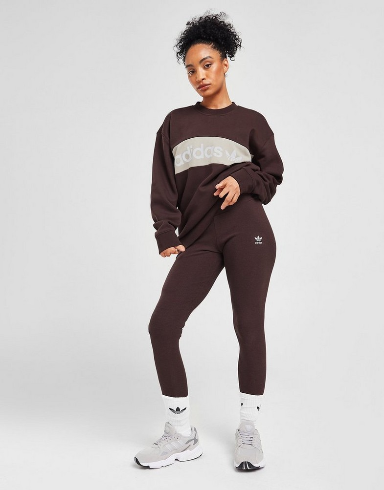 Legginsy damskie ADIDAS LEGGINSY ORIGINALS TIGHTS IP1328 Brązowy