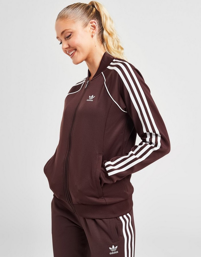 ADIDAS BLUZA ROZPINANA SST CLASSIC TT SWEATSHIRT IS2310 kolor Br zowy Damskie Ubrania w JD Sports