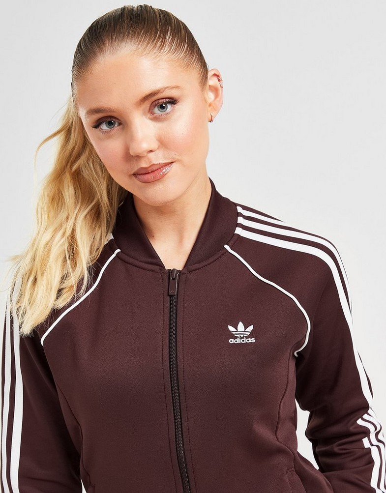 Bluza damska ADIDAS BLUZA ROZPINANA SST CLASSIC TT SWEATSHIRT IS2310 Brązowy