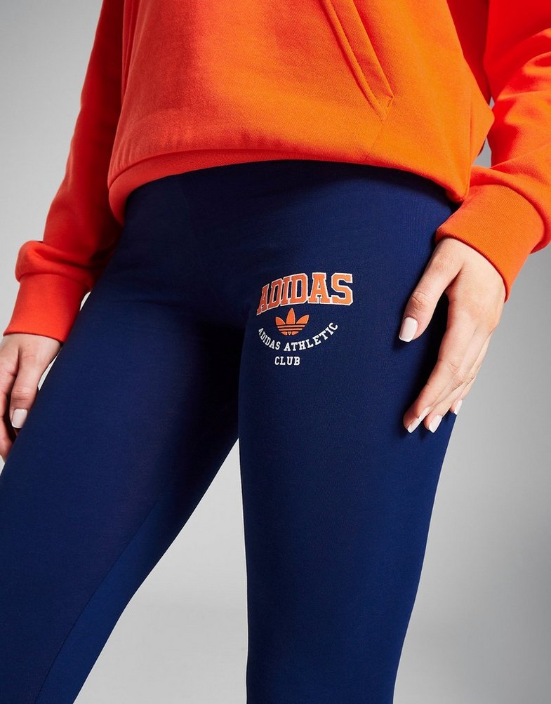 Legginsy damskie ADIDAS LEGGINGS LEGGINGS IN7729 Granatowy