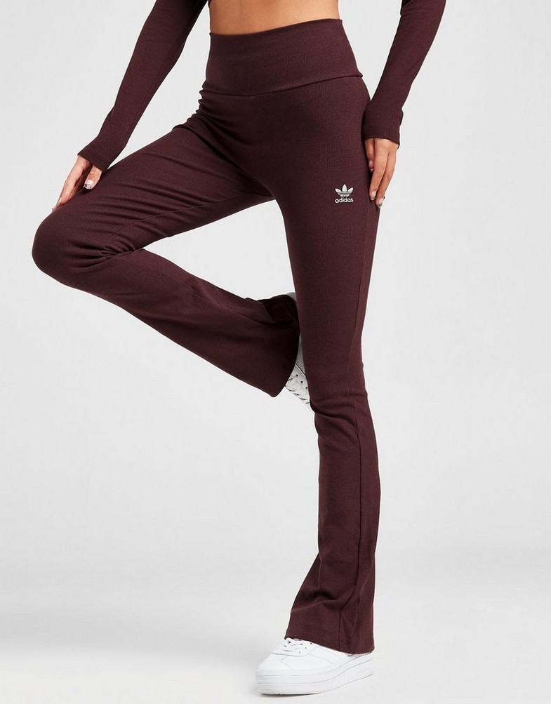 ADIDAS SPODNIE RIB FLARED PANT IJ5398 Beżowy