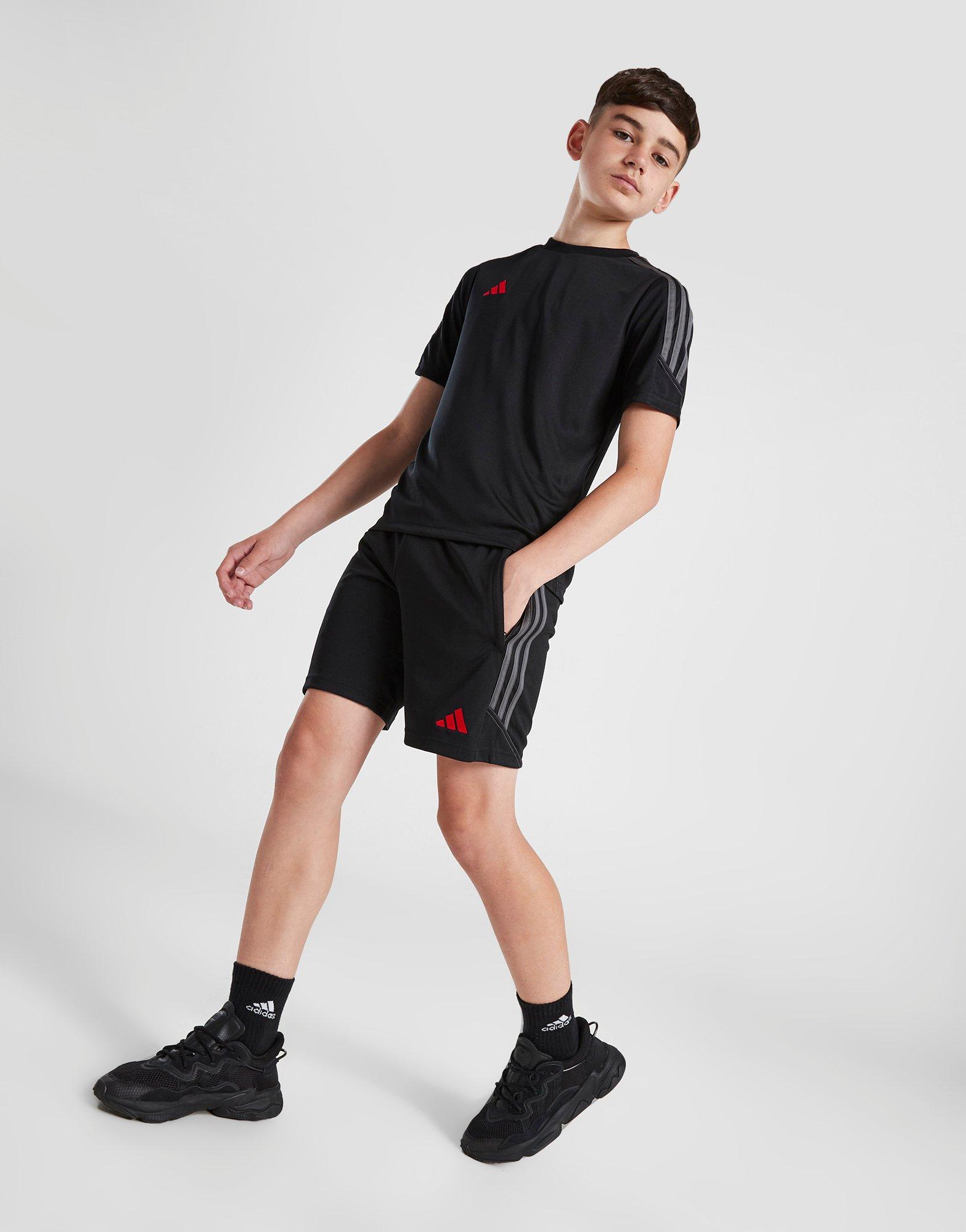 Дитячі шорти ADIDAS ШОРТИ TIRO SHRT BLK/GRY/RD IP0250 Чорний