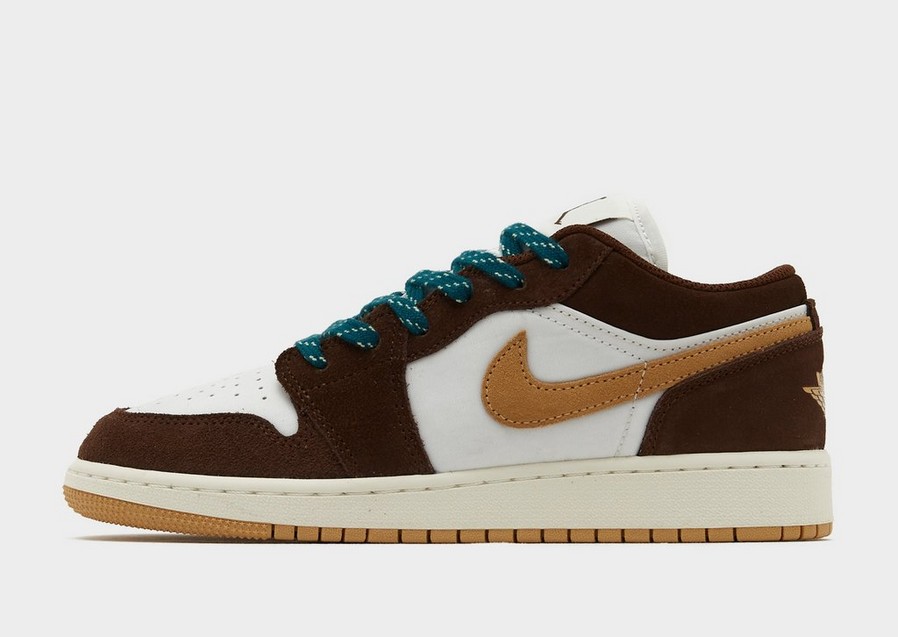Gyerek sneakers AIR JORDAN 1 LOW SE  FB2216-200 Barna