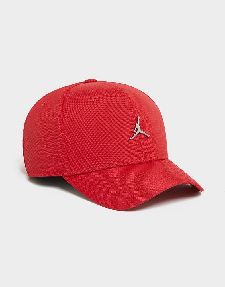 Czapka z daszkiem damska CZAPKA JORDAN RISE CAP S CB MTL JM  FD5186-687 Czerwony
