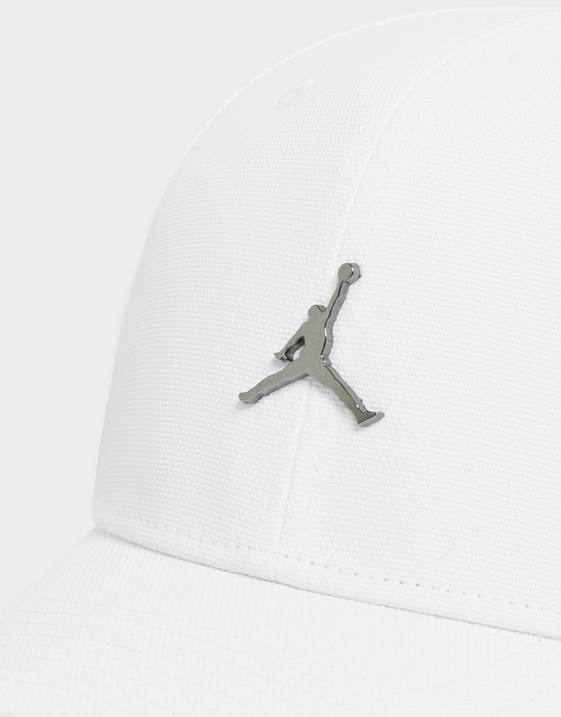 Czapka z daszkiem damska JORDAN CZAPKA J RISE CAP S CB MTL JM FD5186-100 Biały