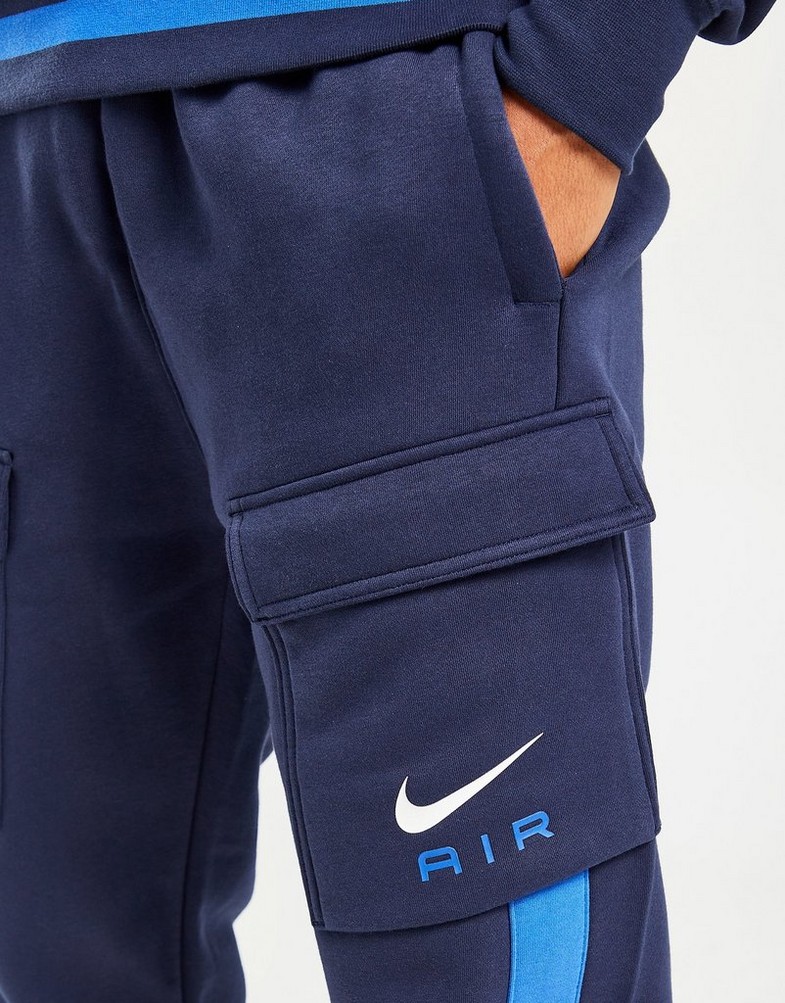 Pantaloni pentru bărbați NIKE PANTALONI  M NSW SW AIR CARGO PANT FLC BB FN7693-451 Bleumarin