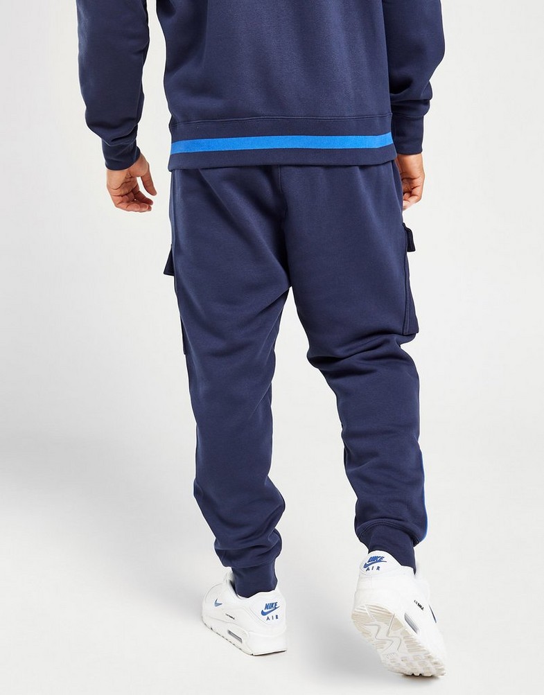 Pantaloni pentru bărbați NIKE PANTALONI  M NSW SW AIR CARGO PANT FLC BB FN7693-451 Bleumarin