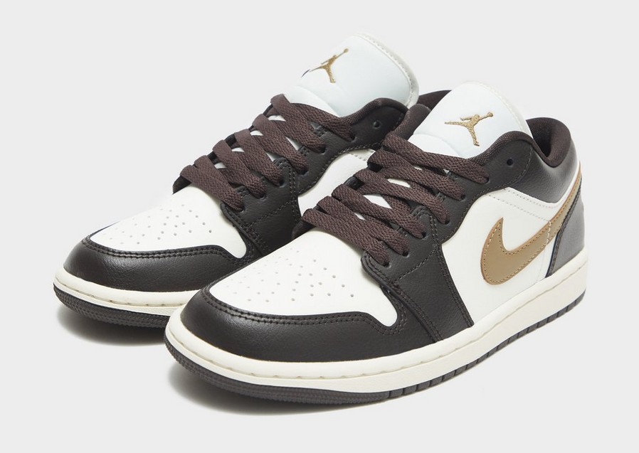 Buty sneakersy damskie WMNS AIR JORDAN 1 LOW DC0774-200 Brązowy