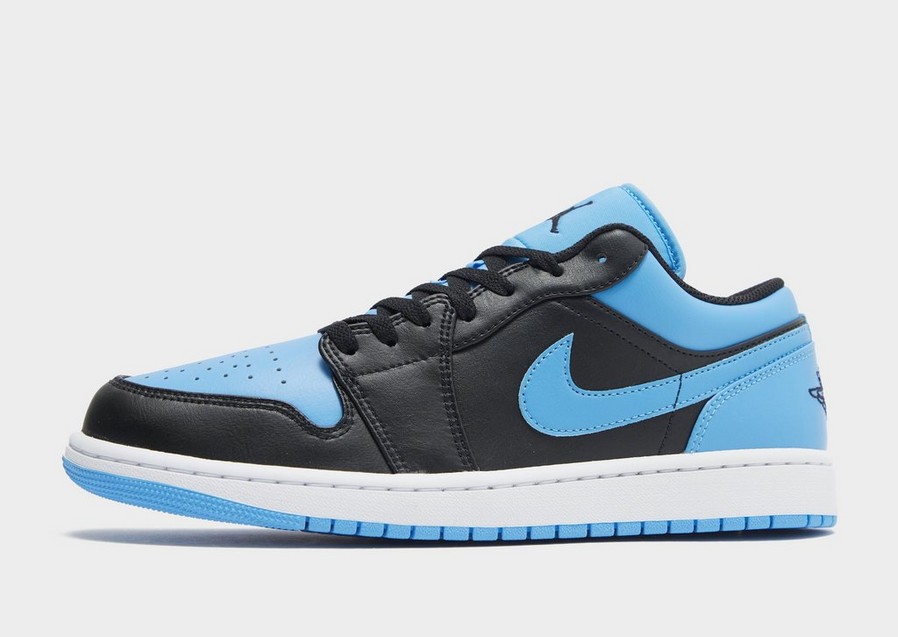 Buty sneakersy męskie AIR JORDAN 1 LOW 553558-041 Niebieski