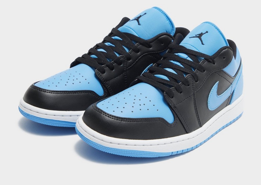 Buty sneakersy męskie AIR JORDAN 1 LOW 553558-041 Niebieski