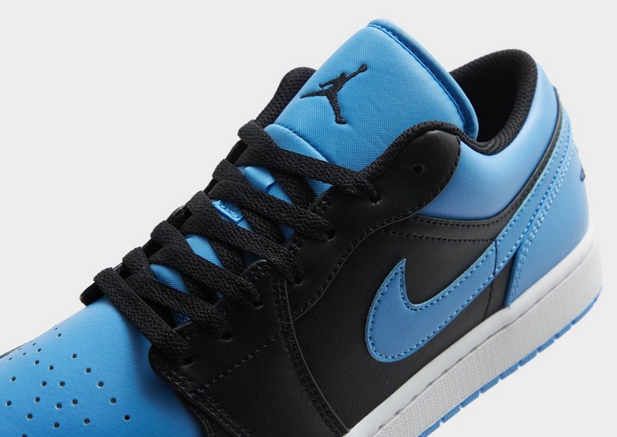 Buty sneakersy męskie AIR JORDAN 1 LOW 553558-041 Niebieski