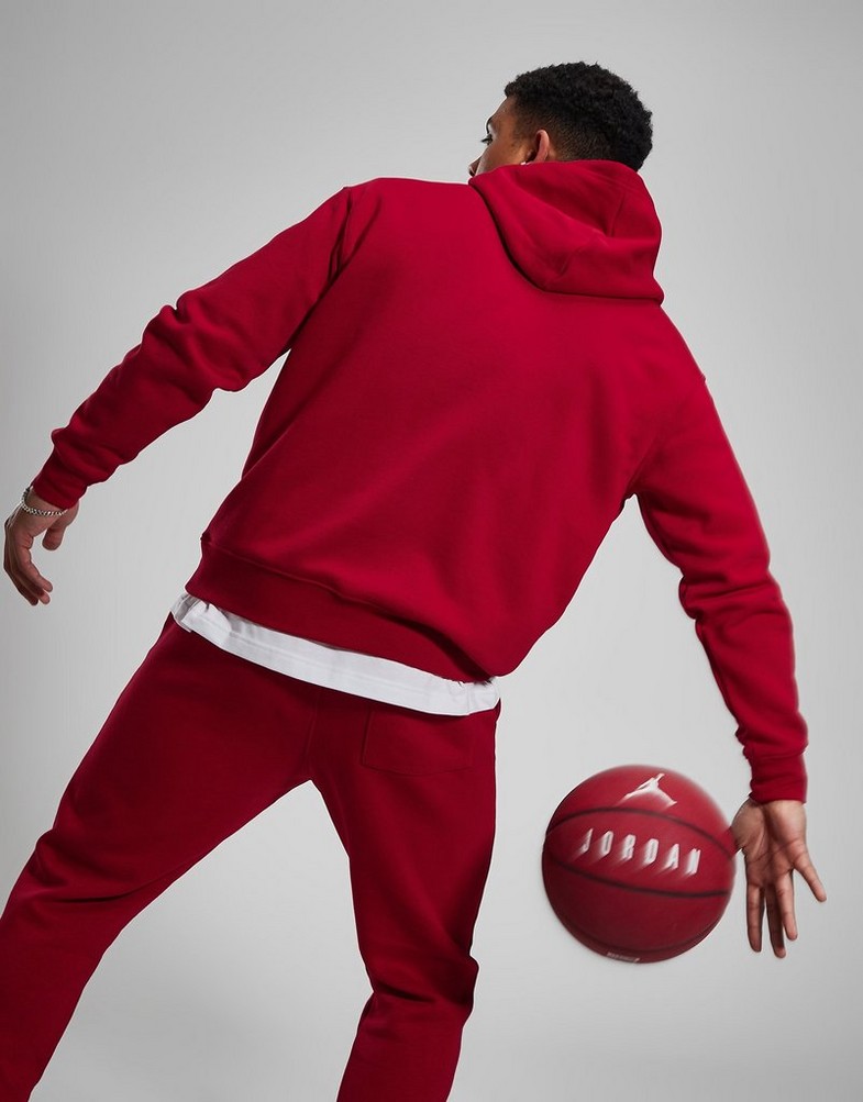 Bluza męska JORDAN BLUZA Z KAPTUREM M J ESS FLC PO FJ7774-687 Czerwony