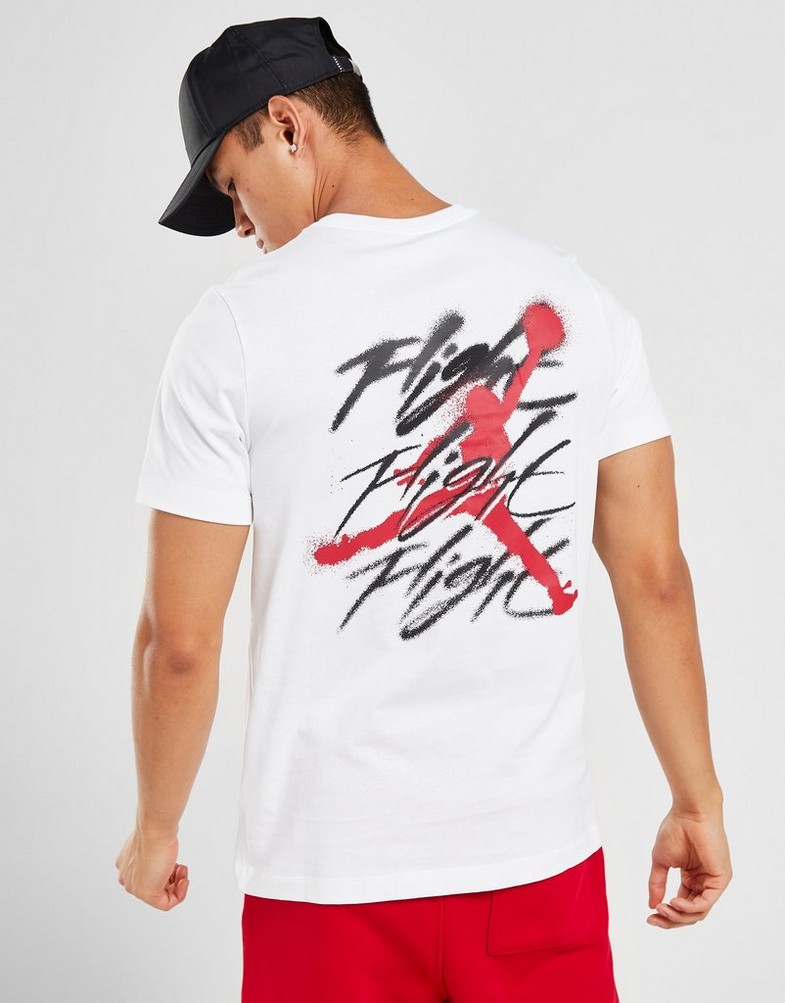 Koszulka, t-shirt męski T SHIRT M JORDAN BRAND GFX SS CREW2 FB7465-100 Biały