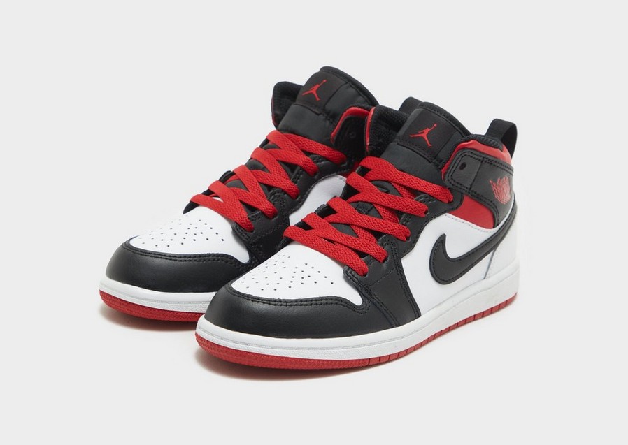 Kedai vaikams JORDAN 1 MID DQ8424-106 Balta