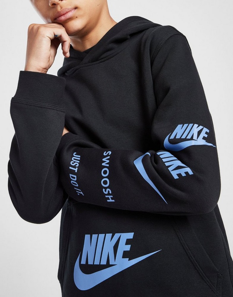 Gyerek pulóver NIKE PULÓVER KAPUCNIS B NSW SI FLC PO HOODIE BB FN7724-010 Fekete