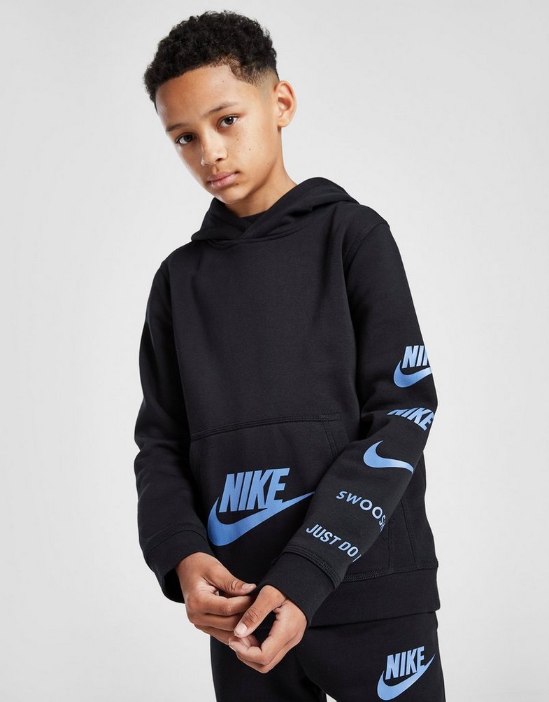 Gyerek pulóver NIKE PULÓVER KAPUCNIS B NSW SI FLC PO HOODIE BB FN7724-010 Fekete
