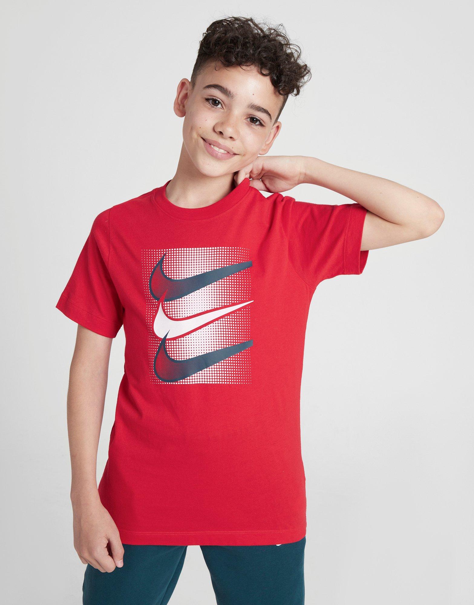 Dječji T-shirt NIKE T-SHIRT U NSW TEE CORE BRANDMARK 4 B DX9525-657 crvena