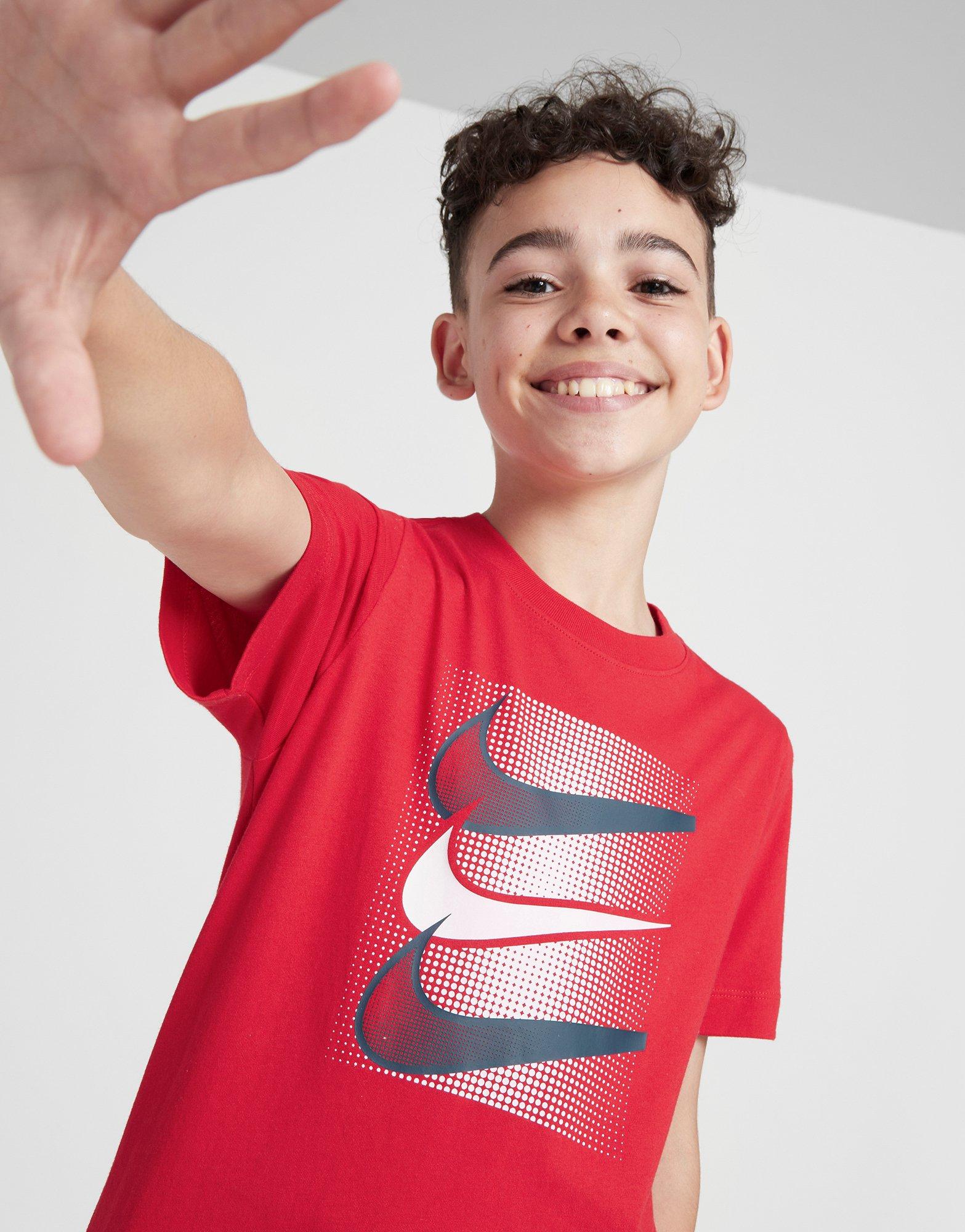 Dječji T-shirt NIKE T-SHIRT U NSW TEE CORE BRANDMARK 4 B DX9525-657 crvena