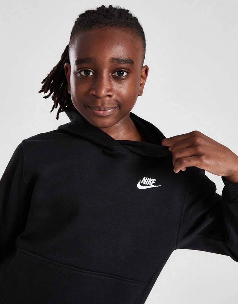 NIKE BLUZA Z KAPTUREM K NSW CLUB U FD3000-010 Czarny