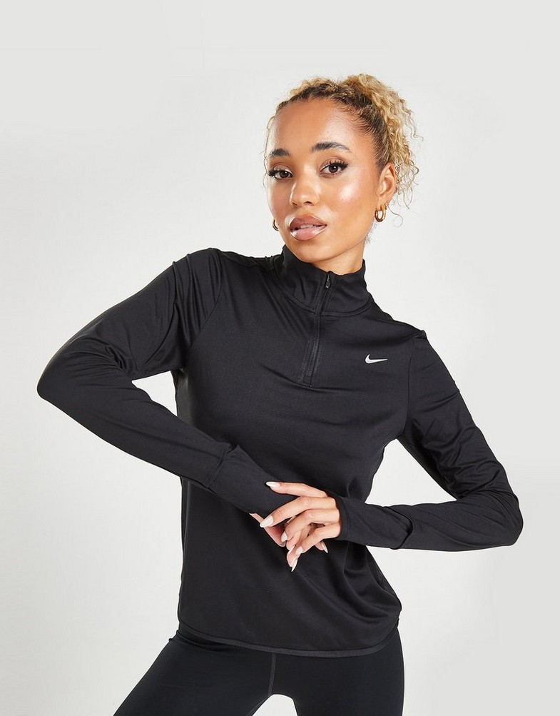 Жіночі кофти NIKE КОФТА NK SWIFT ELMNT DF UV HZ ТОП FB4316-010 Чорний