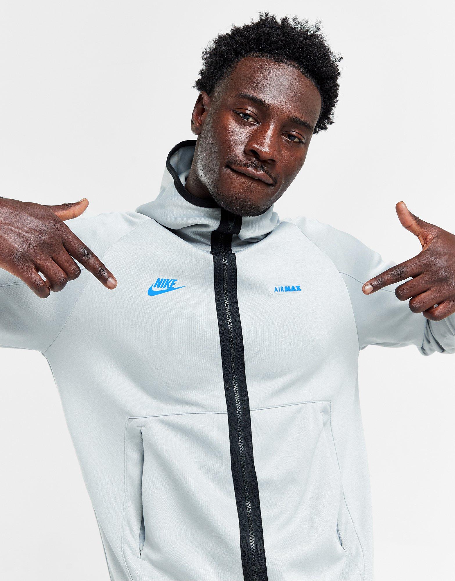 Мъжка блуза NIKE СУИТЧЪР СЪС ЗАКОПЧАВАНЕ С   КАЧУЛКА M NSW AIRMAX PK FZ FN0238-077 Сив