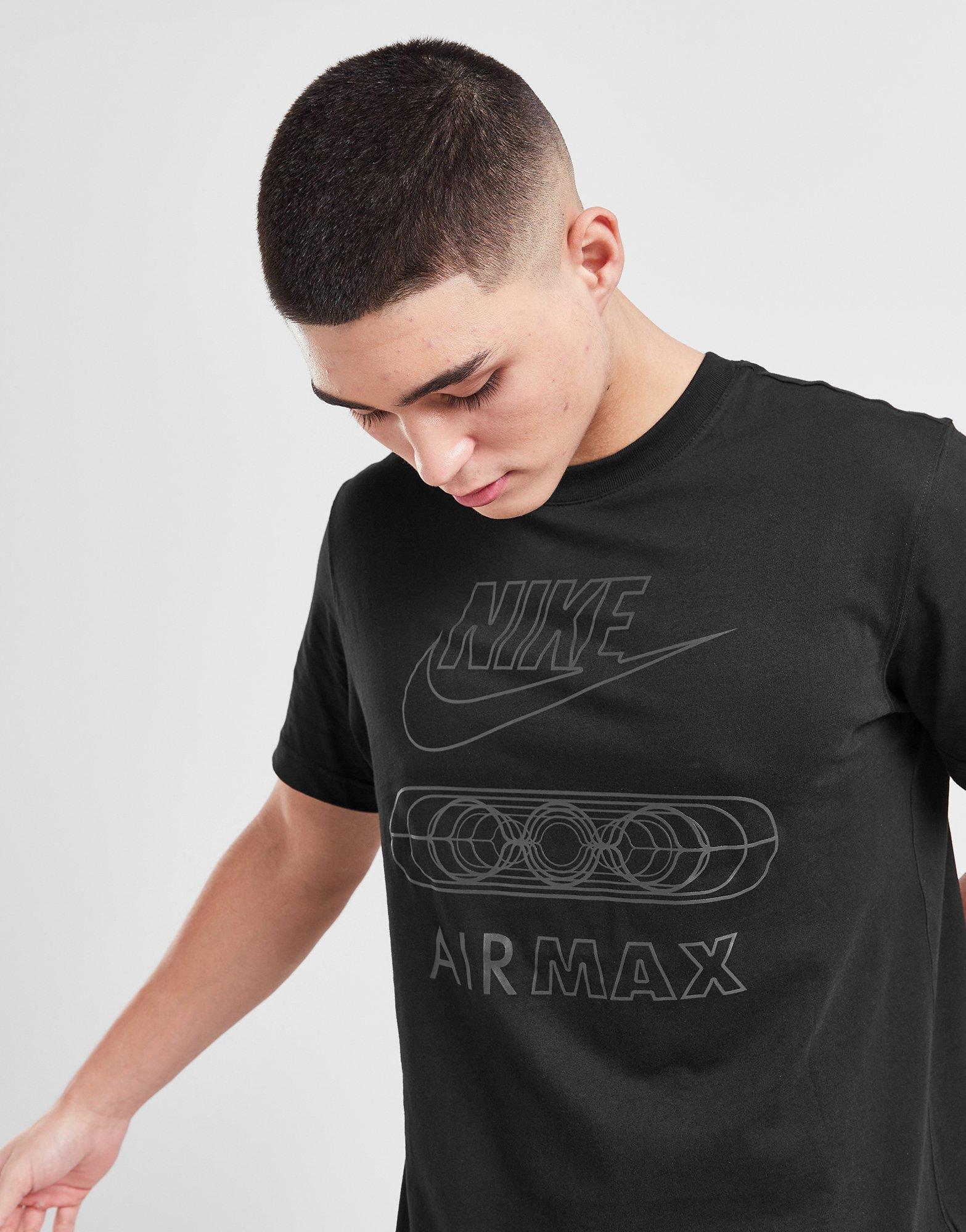 Vyriški marškiniai NIKE MARŠKINĖLIAI M NSW AIR MAX SS TEE FN0241-010 Juoda