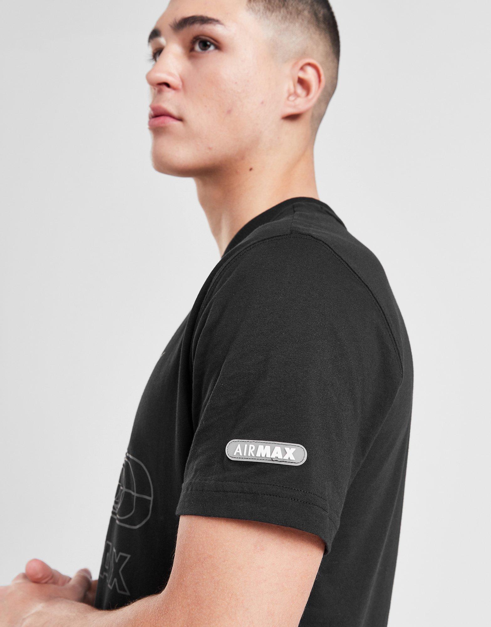 Vyriški marškiniai NIKE MARŠKINĖLIAI M NSW AIR MAX SS TEE FN0241-010 Juoda