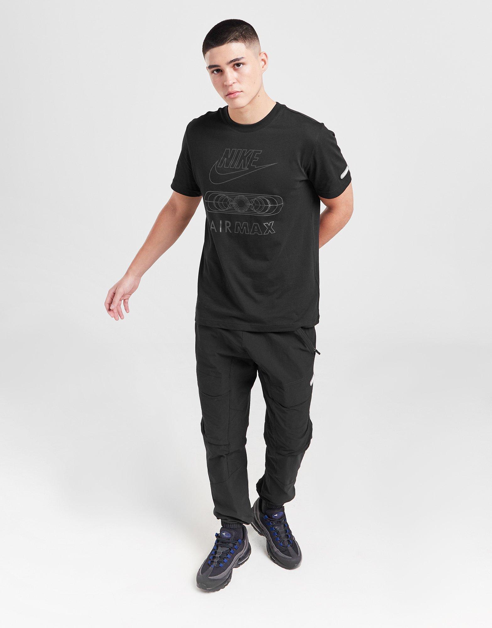 Férfi póló NIKE PÓLÓ M NSW AIR MAX SS TEE FN0241-010 Fekete