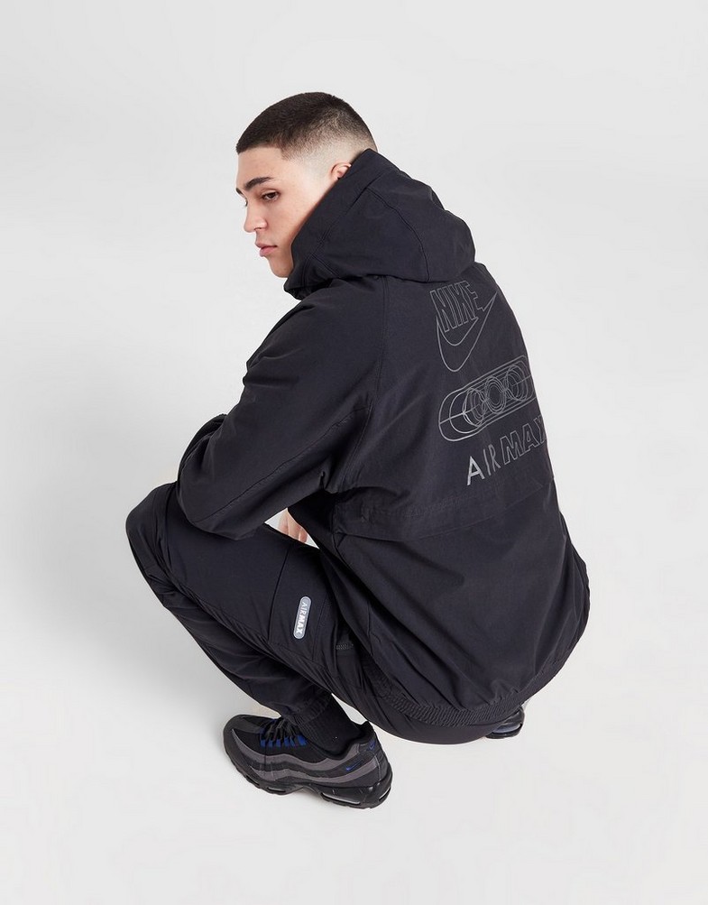 Kurtka męska NIKE KURTKA M NSW AIR MAX WVN JACKET FN0243-010 Czarny