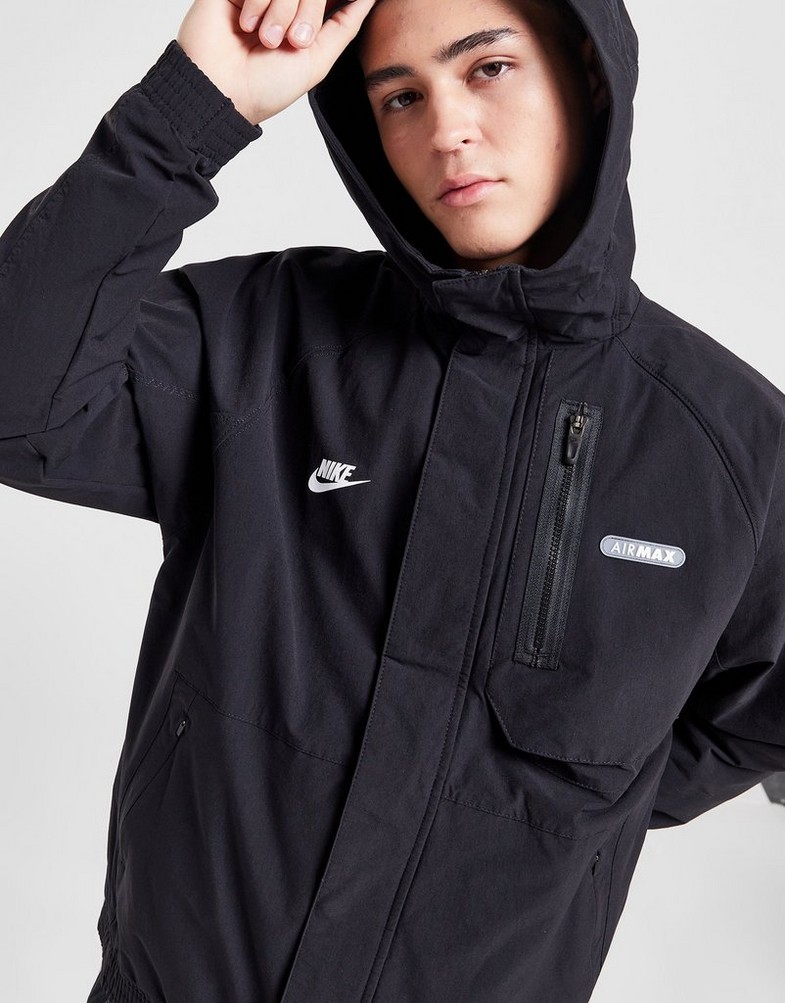 Kurtka męska NIKE KURTKA M NSW AIR MAX WVN JACKET FN0243-010 Czarny