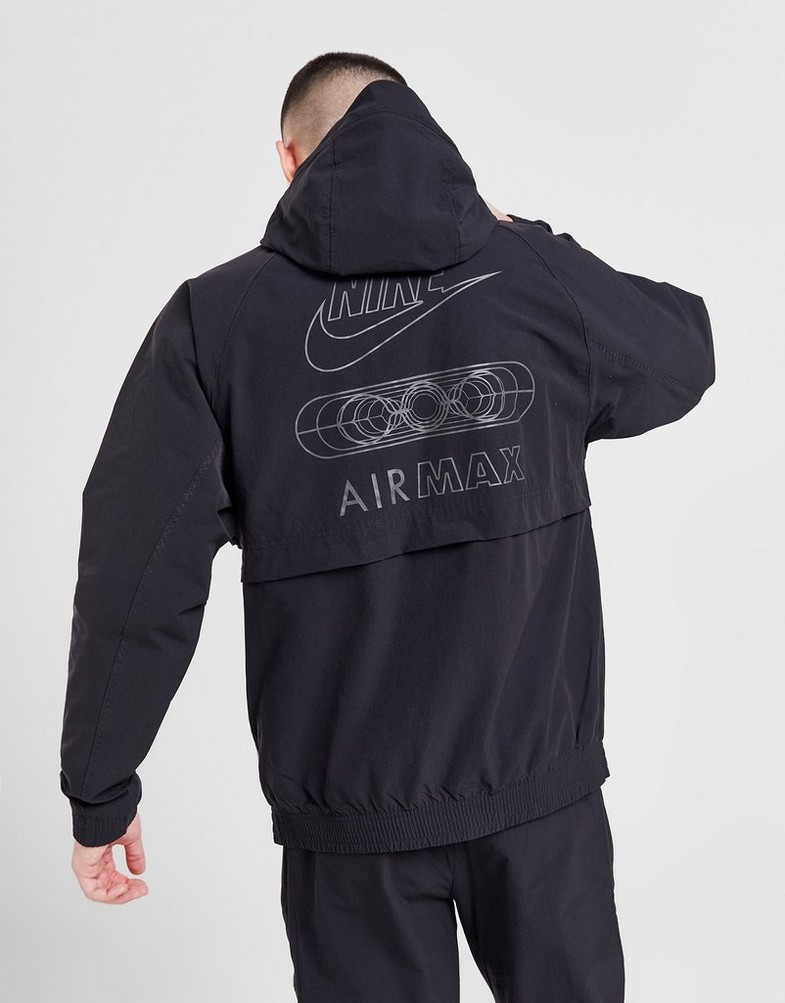 Kurtka męska NIKE KURTKA M NSW AIR MAX WVN JACKET FN0243-010 Czarny