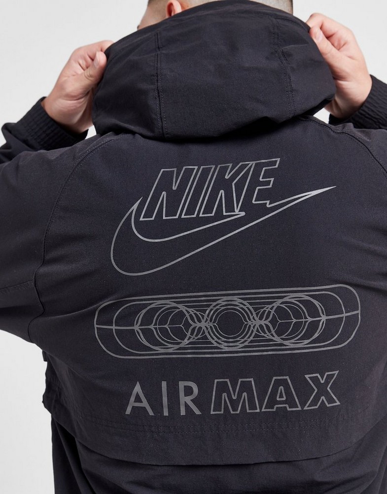 Kurtka męska NIKE KURTKA M NSW AIR MAX WVN JACKET FN0243-010 Czarny