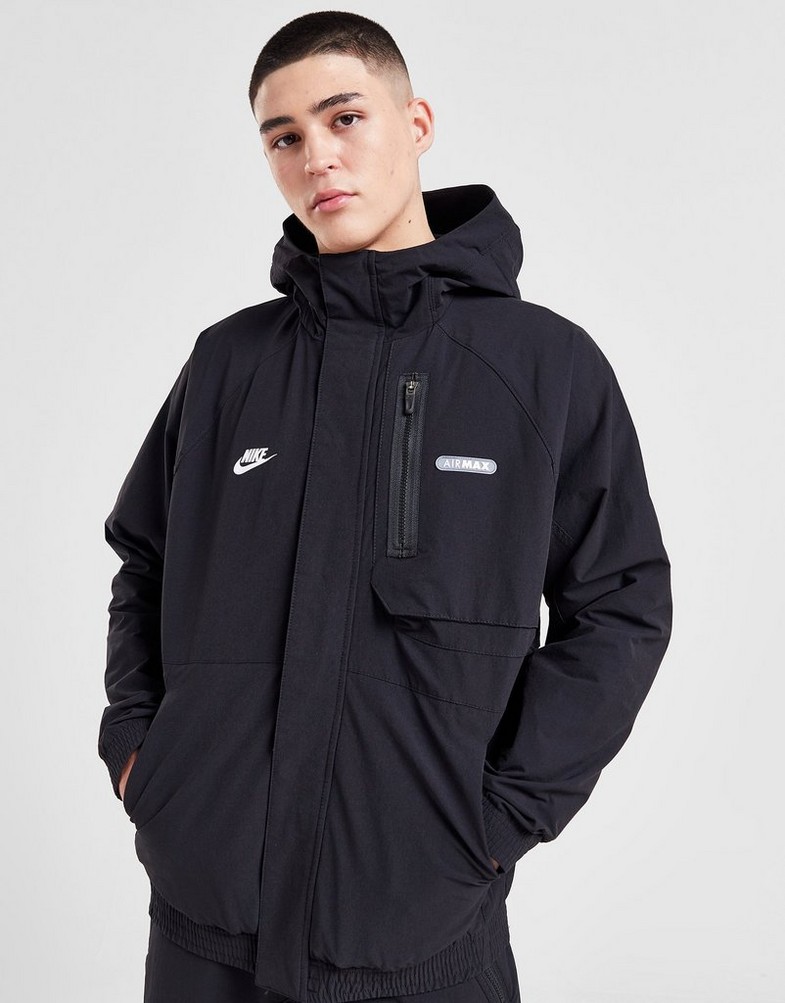 Kurtka męska NIKE KURTKA M NSW AIR MAX WVN JACKET FN0243-010 Czarny