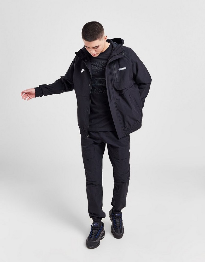Kurtka męska NIKE KURTKA M NSW AIR MAX WVN JACKET FN0243-010 Czarny