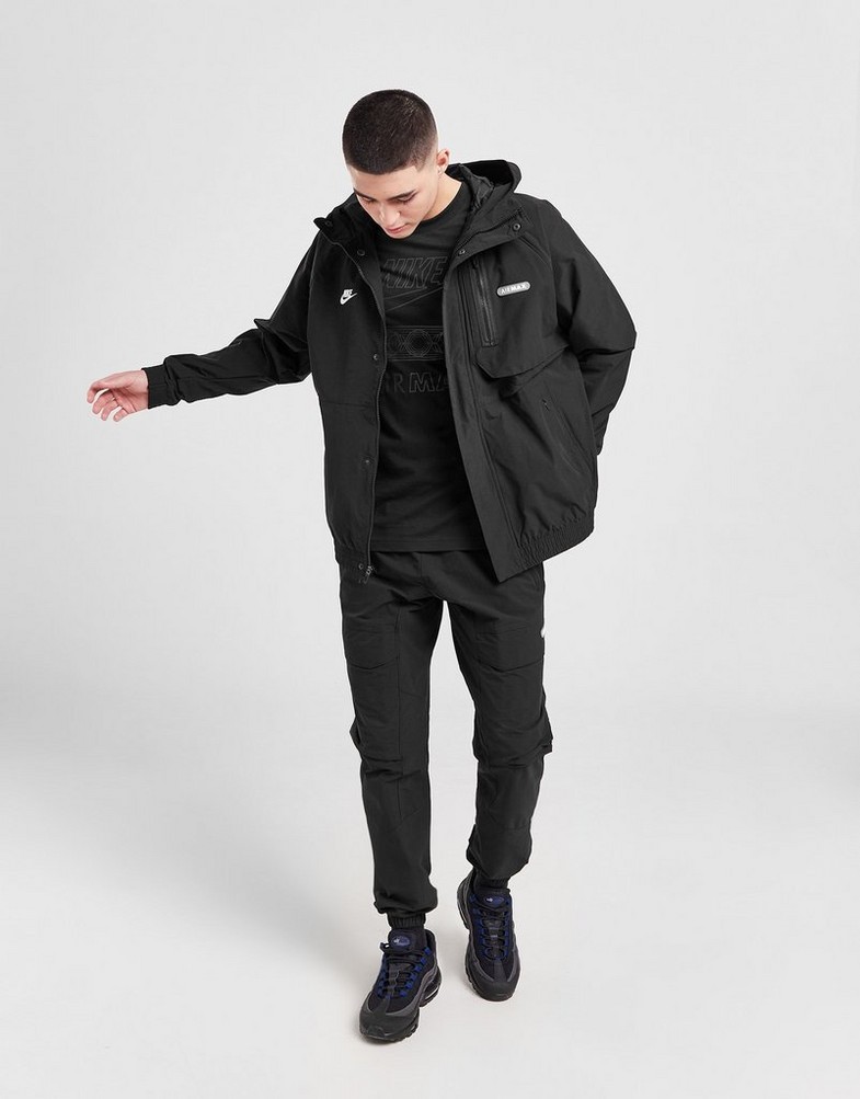 Kurtka męska NIKE KURTKA M NSW AIR MAX WVN JACKET FN0243-010 Czarny
