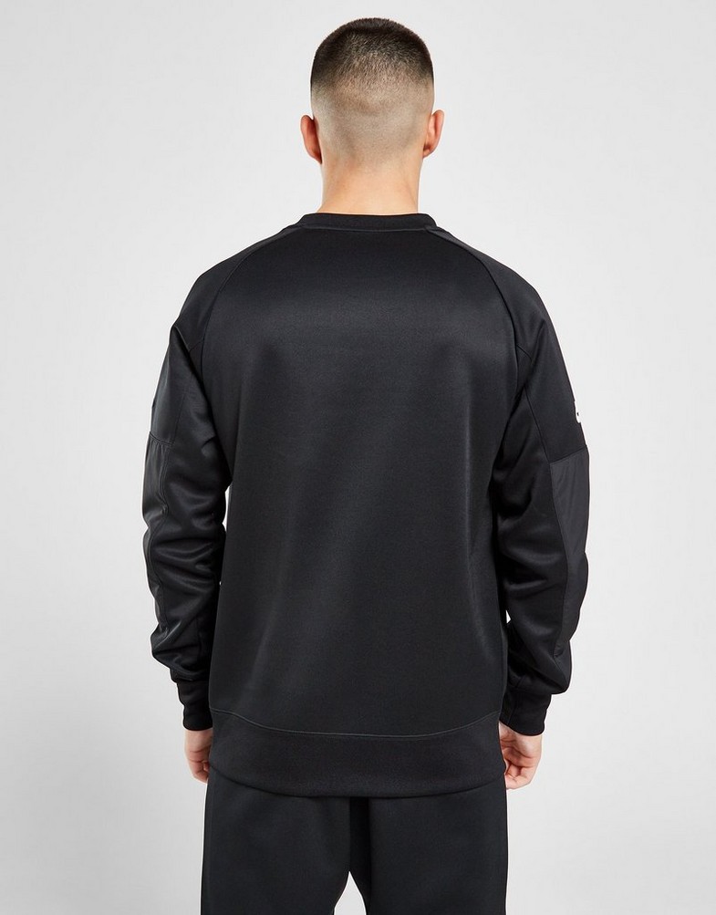 Bluză pentru bărbați NIKE BLUZĂ M NSW AIR MAX PK CREW FN0240-010 Negru