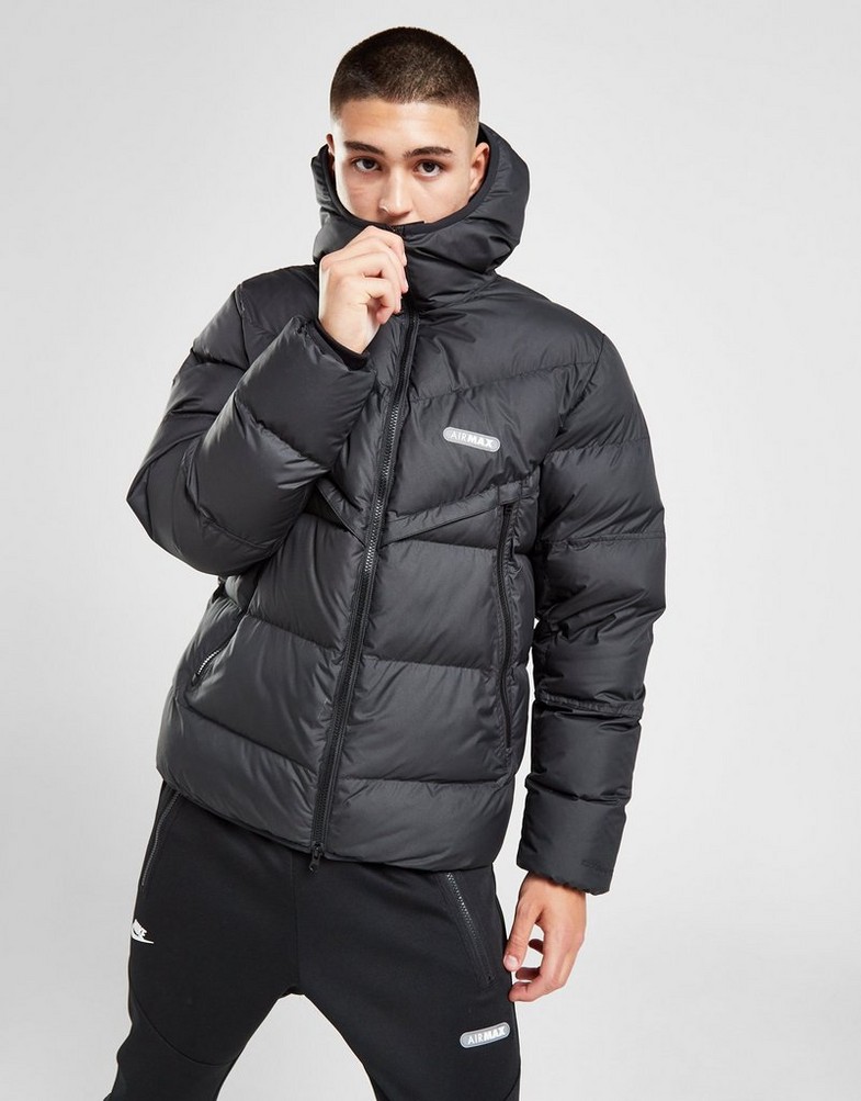Férfi kabát NIKE KABÁT TÉLI M NSW SF WR PL-FLD AIR MAX JKT FN0244-010 Fekete
